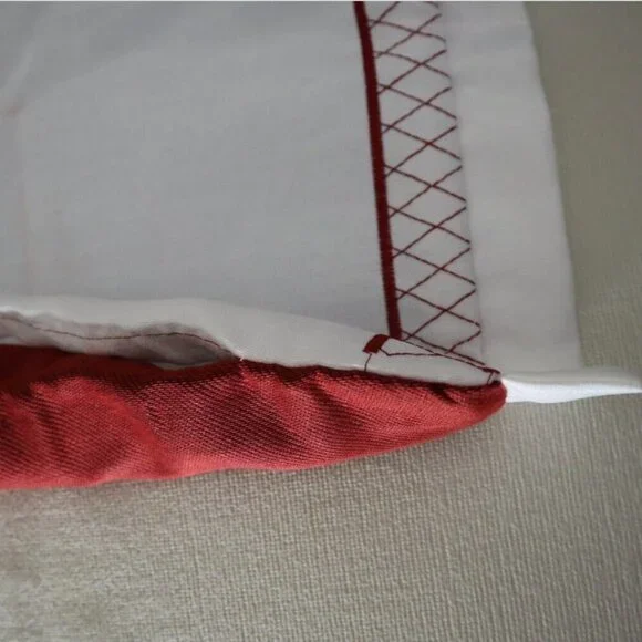 NWT NEW ROSE TREE EURO Sham Savoy Polyester Red MSRP: $79 - Picture 7 of 8